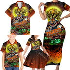 We Are Tigers Halloween Family Matching Short Sleeve Bodycon Dress and Hawaiian Shirt Pumpkin Scary Spooky Season - Aussie Hoodie