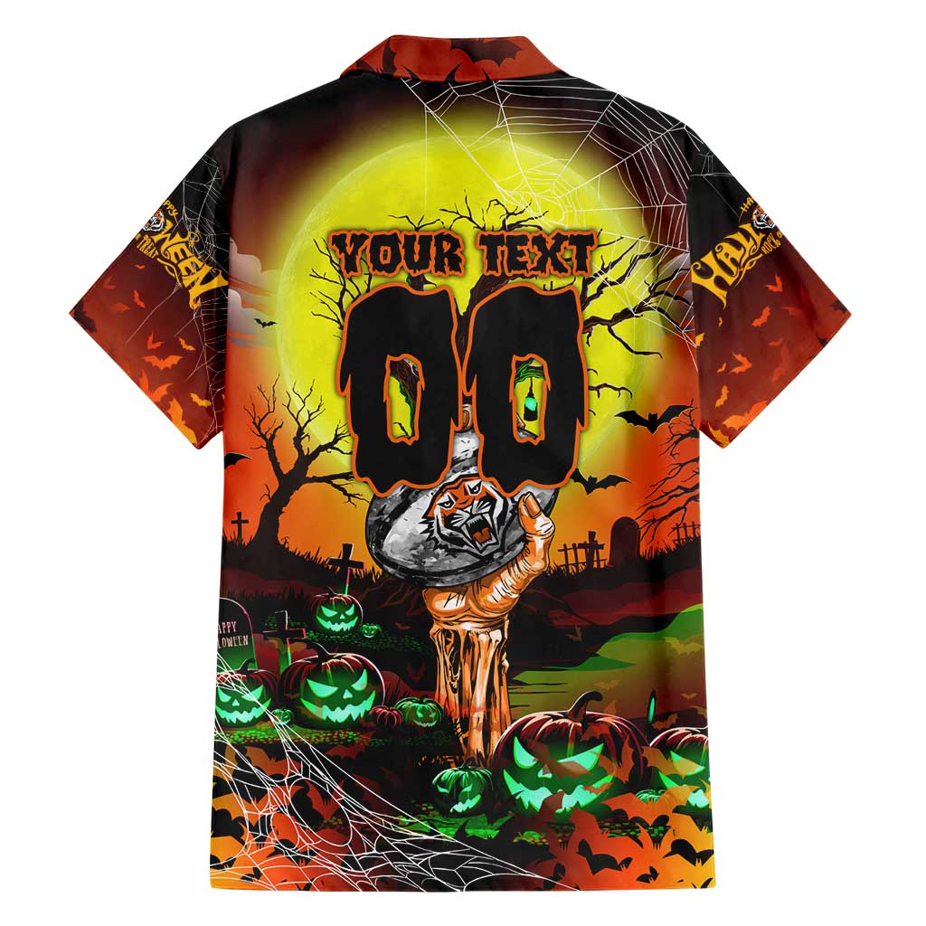 We Are Tigers Halloween Family Matching Short Sleeve Bodycon Dress and Hawaiian Shirt Pumpkin Scary Spooky Season - Aussie Hoodie