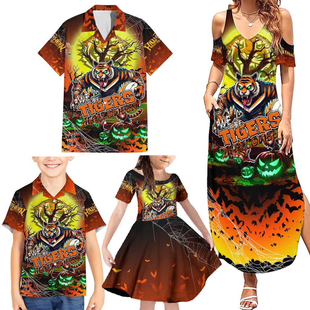 We Are Tigers Halloween Family Matching Summer Maxi Dress and Hawaiian Shirt Pumpkin Scary Spooky Season - Aussie Hoodie
