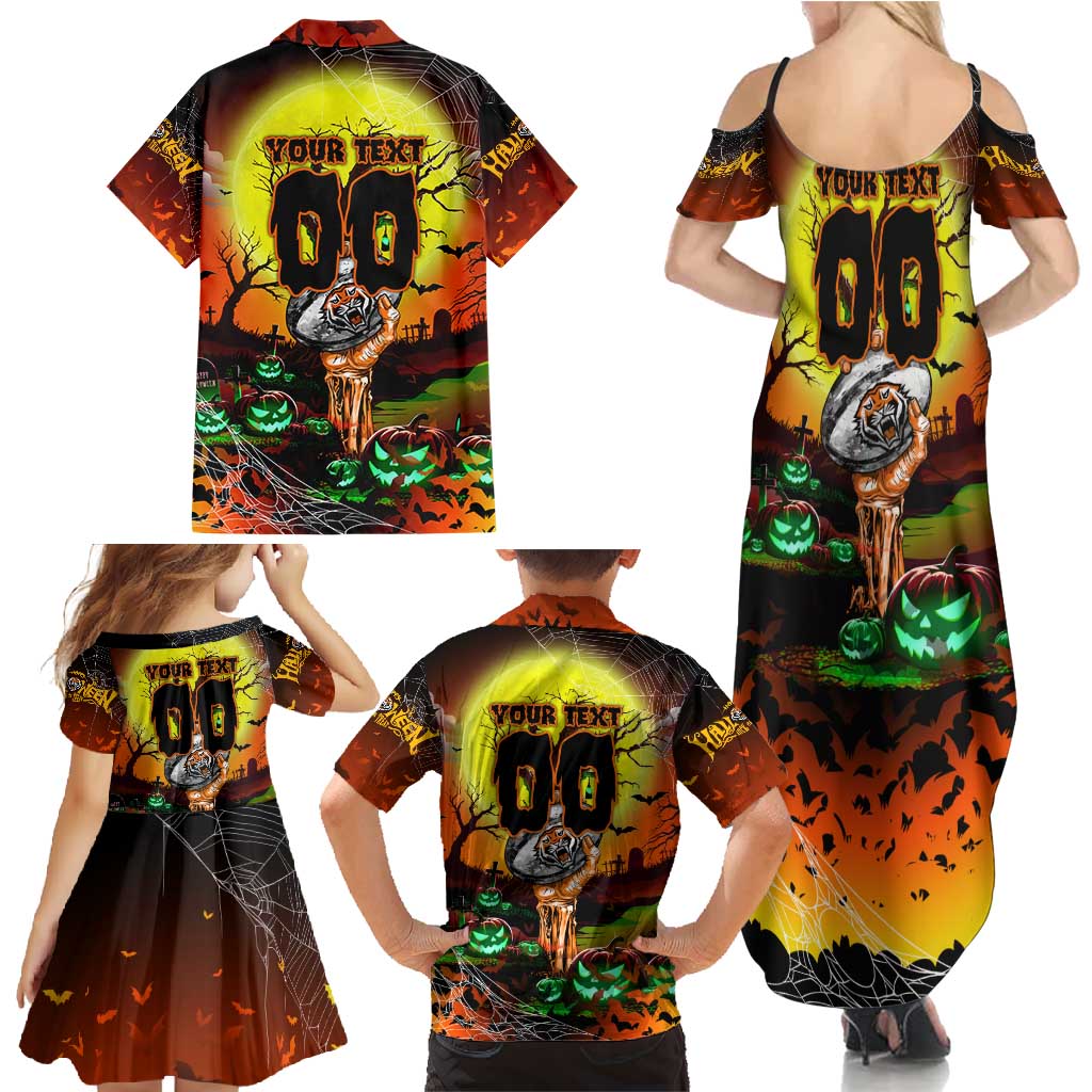 We Are Tigers Halloween Family Matching Summer Maxi Dress and Hawaiian Shirt Pumpkin Scary Spooky Season - Aussie Hoodie