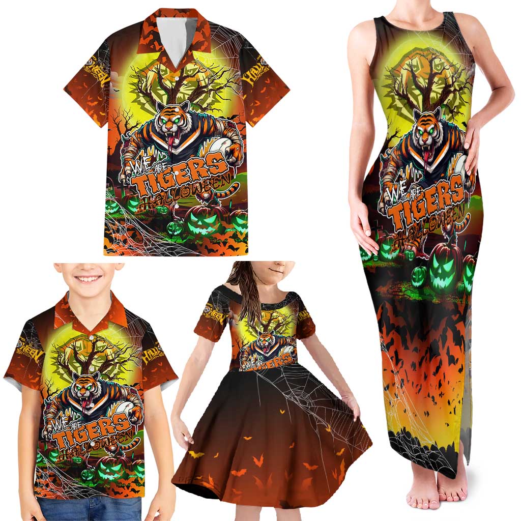 We Are Tigers Halloween Family Matching Tank Maxi Dress and Hawaiian Shirt Pumpkin Scary Spooky Season - Aussie Hoodie
