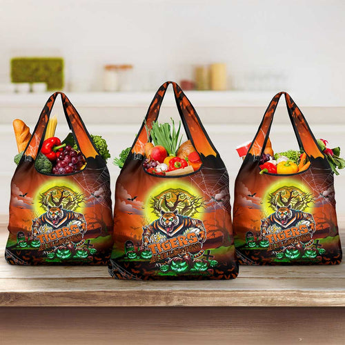 We Are Tigers Halloween Grocery Bag Pumpkin Scary Spooky Season - Aussie Hoodie