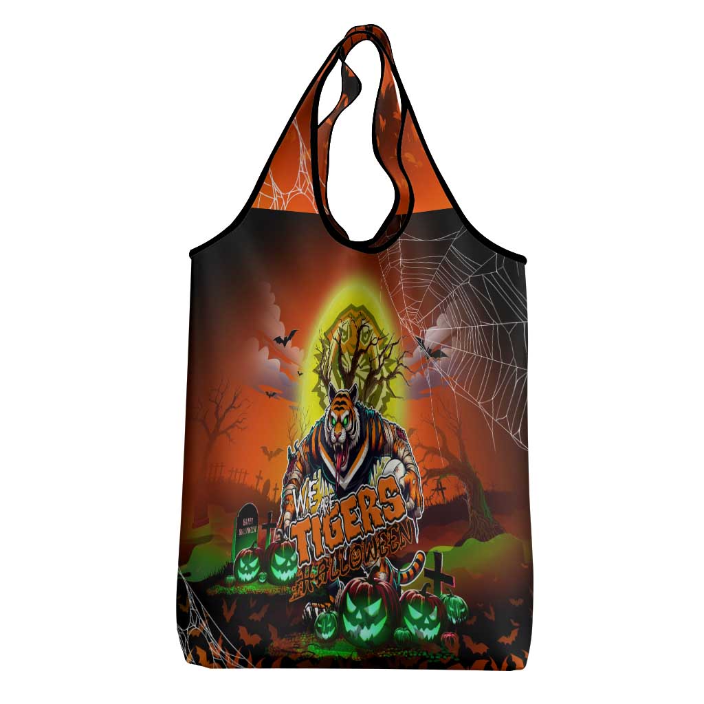 We Are Tigers Halloween Grocery Bag Pumpkin Scary Spooky Season - Aussie Hoodie