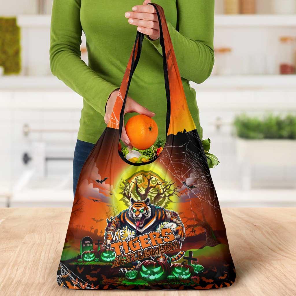 We Are Tigers Halloween Grocery Bag Pumpkin Scary Spooky Season - Aussie Hoodie