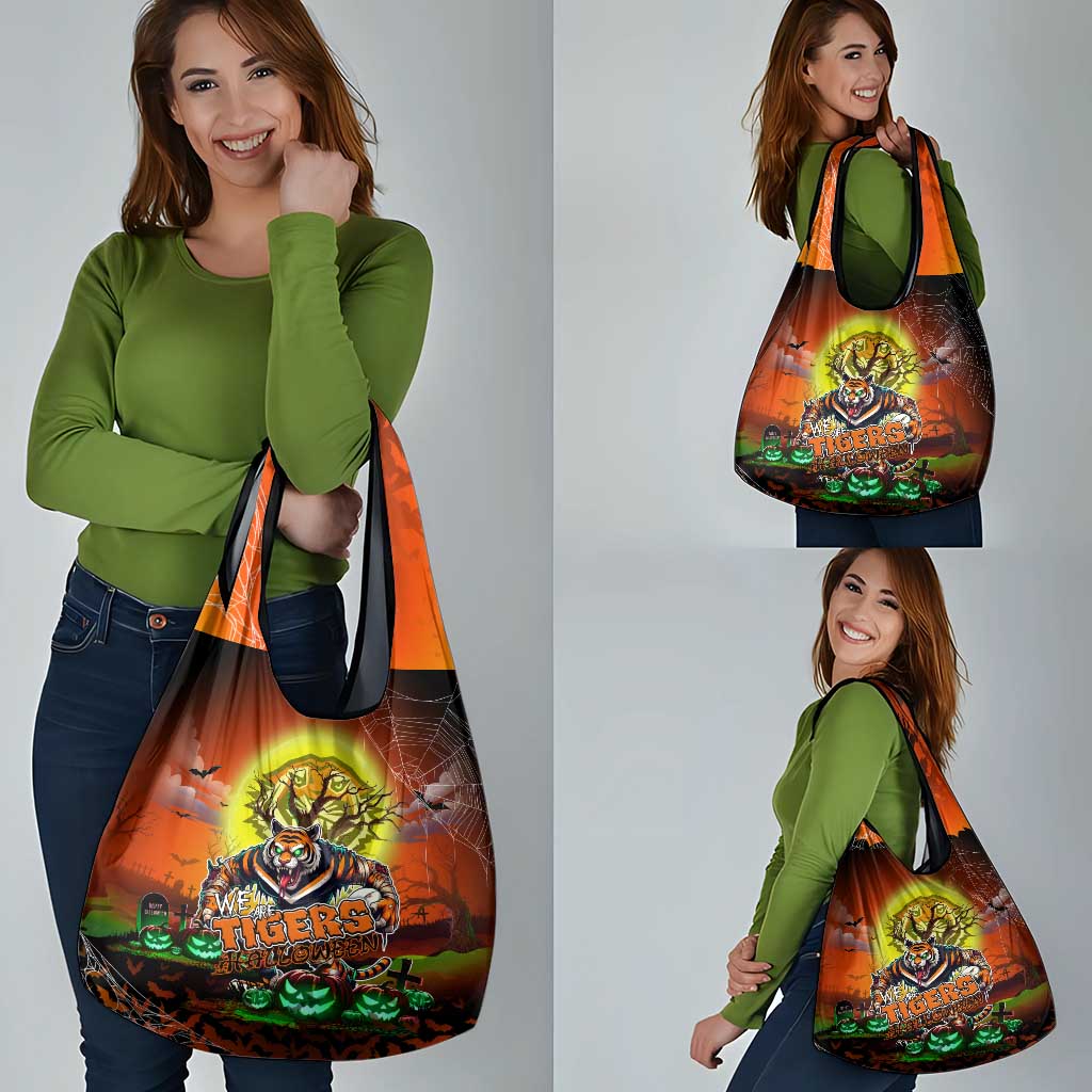 We Are Tigers Halloween Grocery Bag Pumpkin Scary Spooky Season - Aussie Hoodie