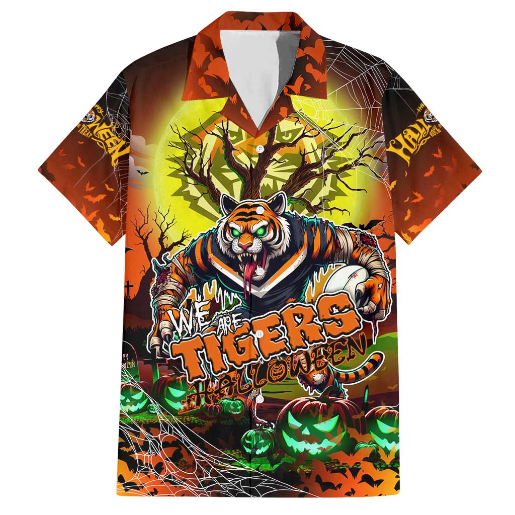 We Are Tigers Halloween Hawaiian Shirt Pumpkin Scary Spooky Season - Aussie Hoodie