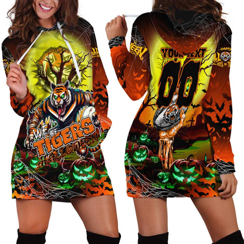 We Are Tigers Halloween Hoodie Dress Pumpkin Scary Spooky Season - Aussie Hoodie