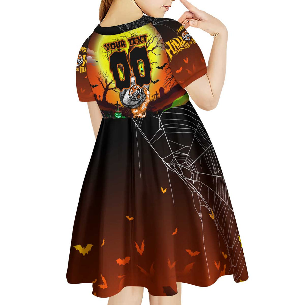 We Are Tigers Halloween Kid Short Sleeve Dress Pumpkin Scary Spooky Season - Aussie Hoodie