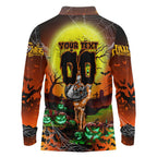 We Are Tigers Halloween Long Sleeve Polo Shirt Pumpkin Scary Spooky Season - Aussie Hoodie