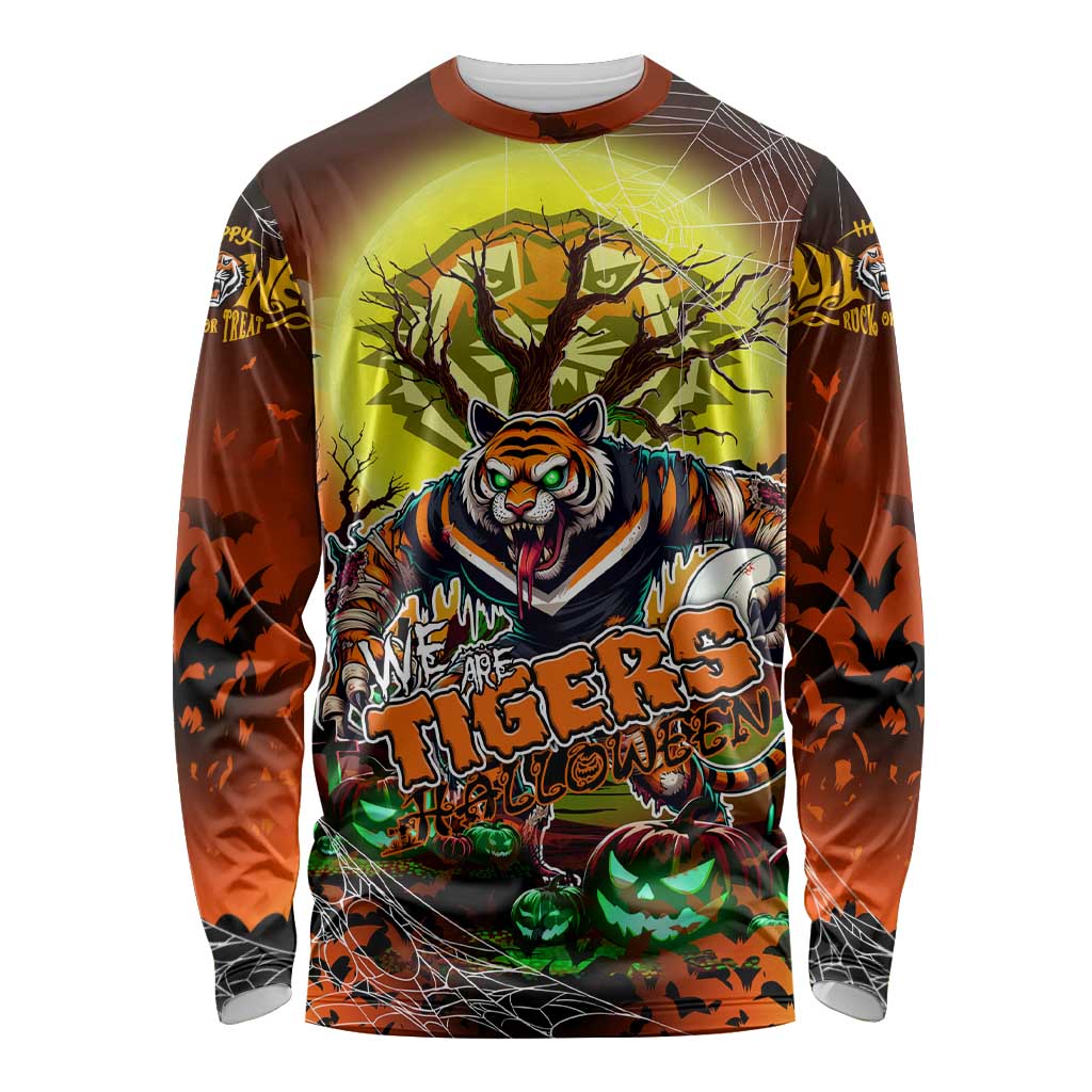 We Are Tigers Halloween Long Sleeve Shirt Pumpkin Scary Spooky Season - Aussie Hoodie