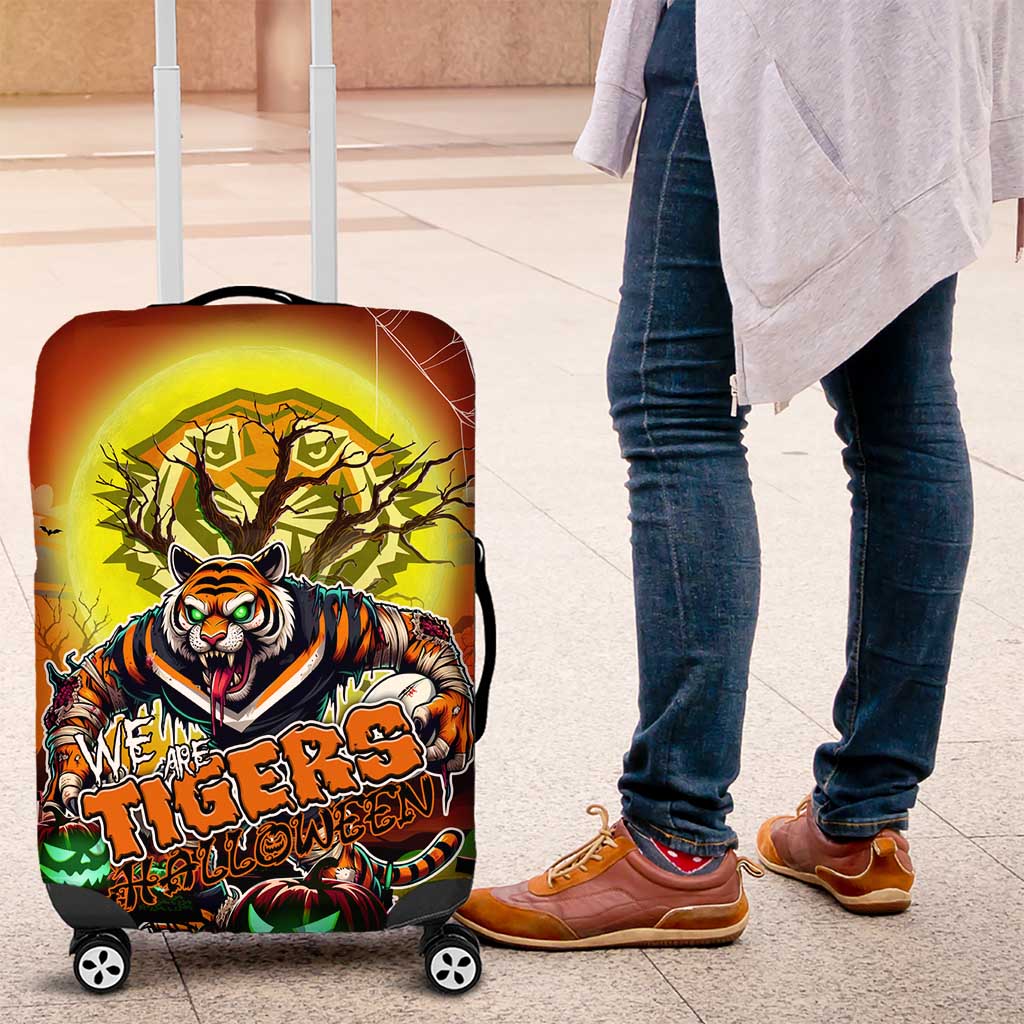We Are Tigers Halloween Luggage Cover Pumpkin Scary Spooky Season - Aussie Hoodie