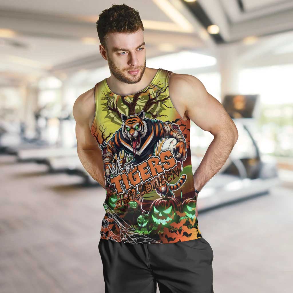 We Are Tigers Halloween Men Tank Top Pumpkin Scary Spooky Season - Aussie Hoodie