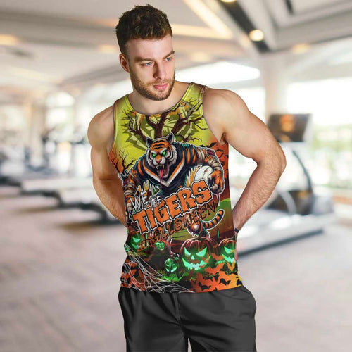 We Are Tigers Halloween Men Tank Top Pumpkin Scary Spooky Season - Aussie Hoodie