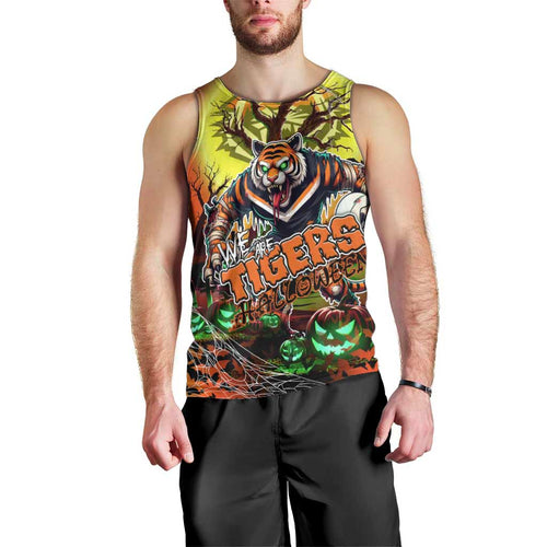 We Are Tigers Halloween Men Tank Top Pumpkin Scary Spooky Season - Aussie Hoodie