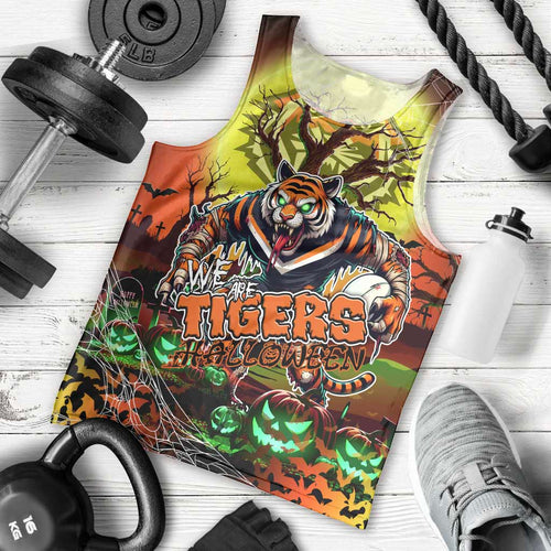 We Are Tigers Halloween Men Tank Top Pumpkin Scary Spooky Season - Aussie Hoodie