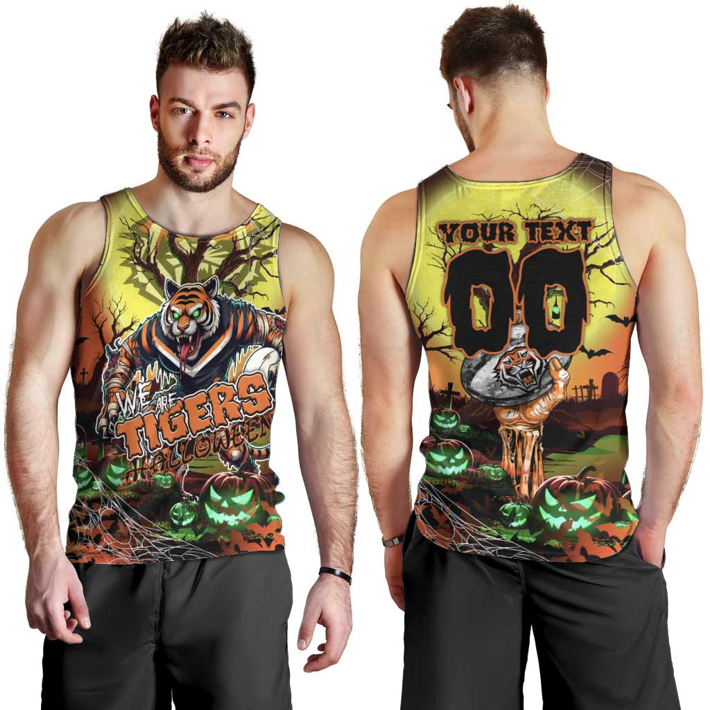 We Are Tigers Halloween Men Tank Top Pumpkin Scary Spooky Season - Aussie Hoodie