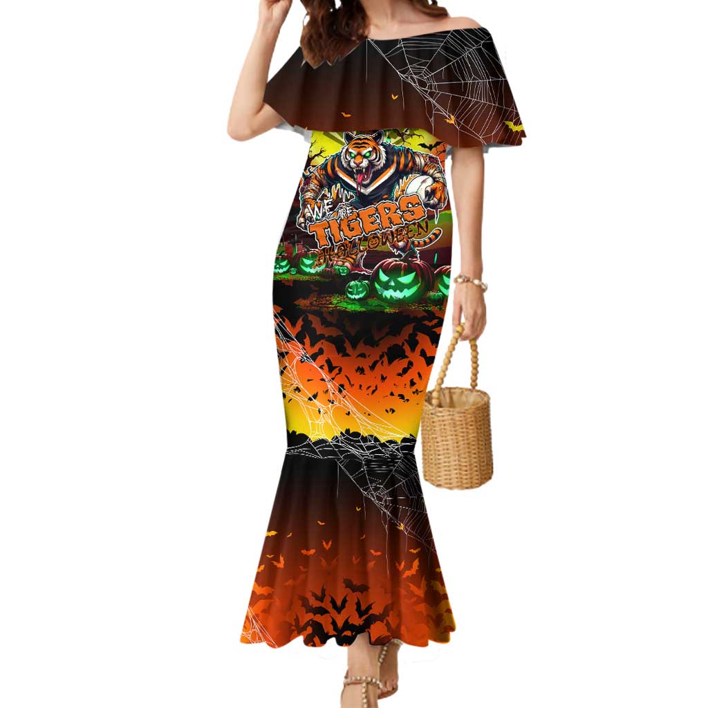 We Are Tigers Halloween Mermaid Dress Pumpkin Scary Spooky Season - Aussie Hoodie