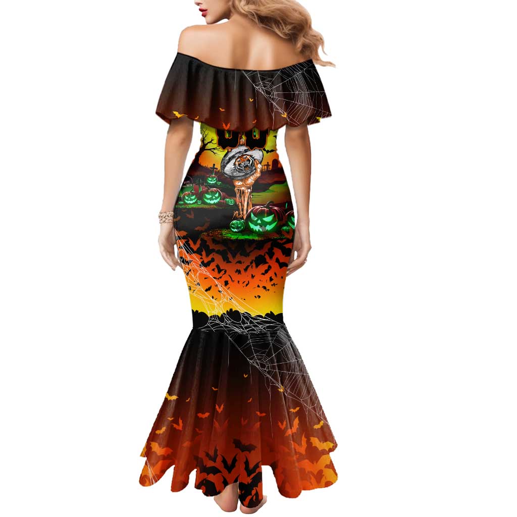 We Are Tigers Halloween Mermaid Dress Pumpkin Scary Spooky Season - Aussie Hoodie