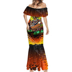 We Are Tigers Halloween Mermaid Dress Pumpkin Scary Spooky Season - Aussie Hoodie
