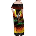 We Are Tigers Halloween Off Shoulder Maxi Dress Pumpkin Scary Spooky Season - Aussie Hoodie
