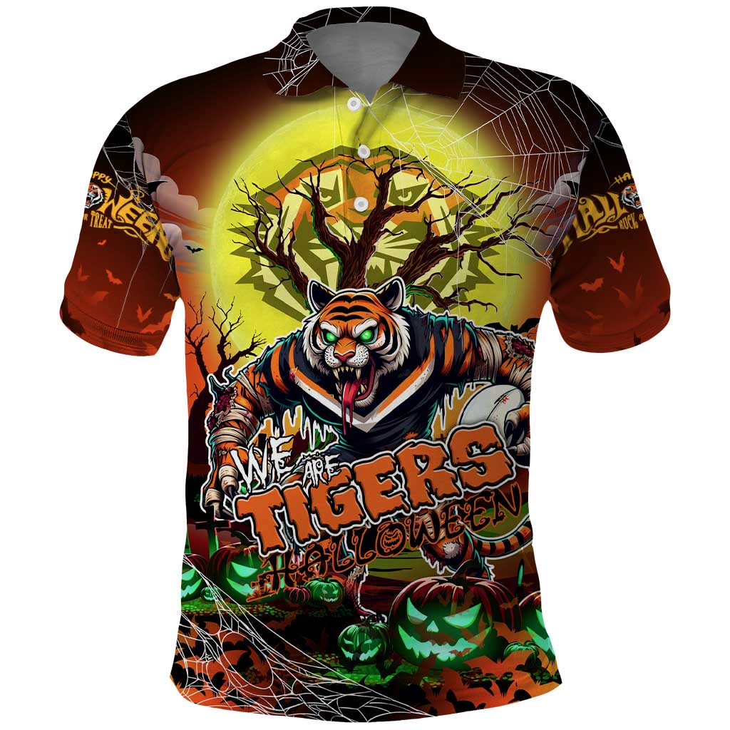 We Are Tigers Halloween Polo Shirt Pumpkin Scary Spooky Season - Aussie Hoodie
