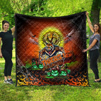 We Are Tigers Halloween Quilt Pumpkin Scary Spooky Season - Aussie Hoodie