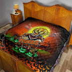 We Are Tigers Halloween Quilt Pumpkin Scary Spooky Season - Aussie Hoodie