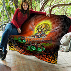 We Are Tigers Halloween Quilt Pumpkin Scary Spooky Season - Aussie Hoodie