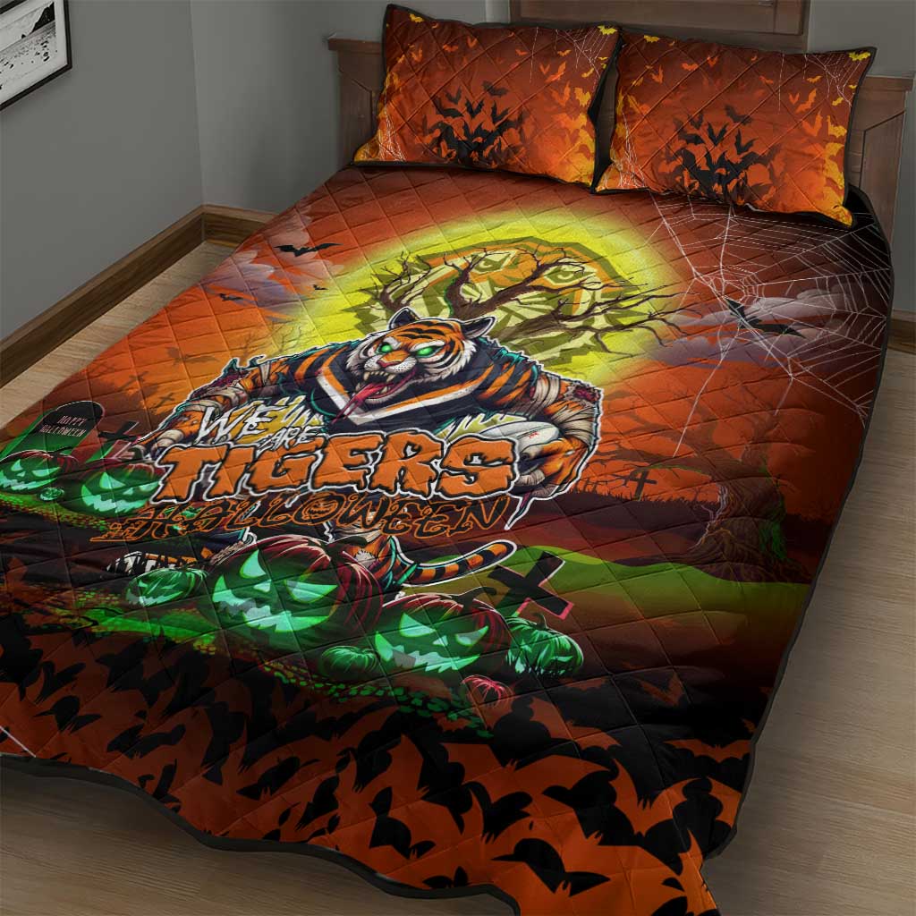 We Are Tigers Halloween Quilt Bed Set Pumpkin Scary Spooky Season - Aussie Hoodie