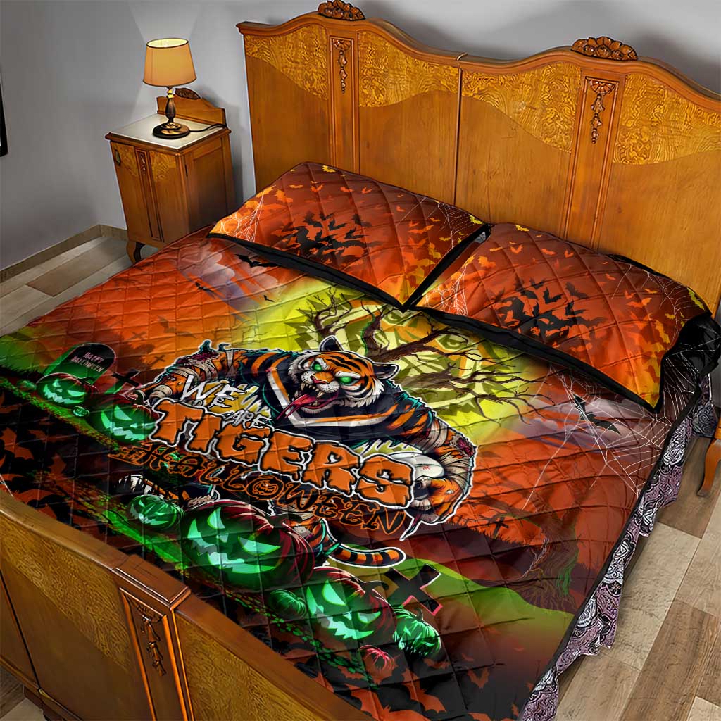 We Are Tigers Halloween Quilt Bed Set Pumpkin Scary Spooky Season - Aussie Hoodie