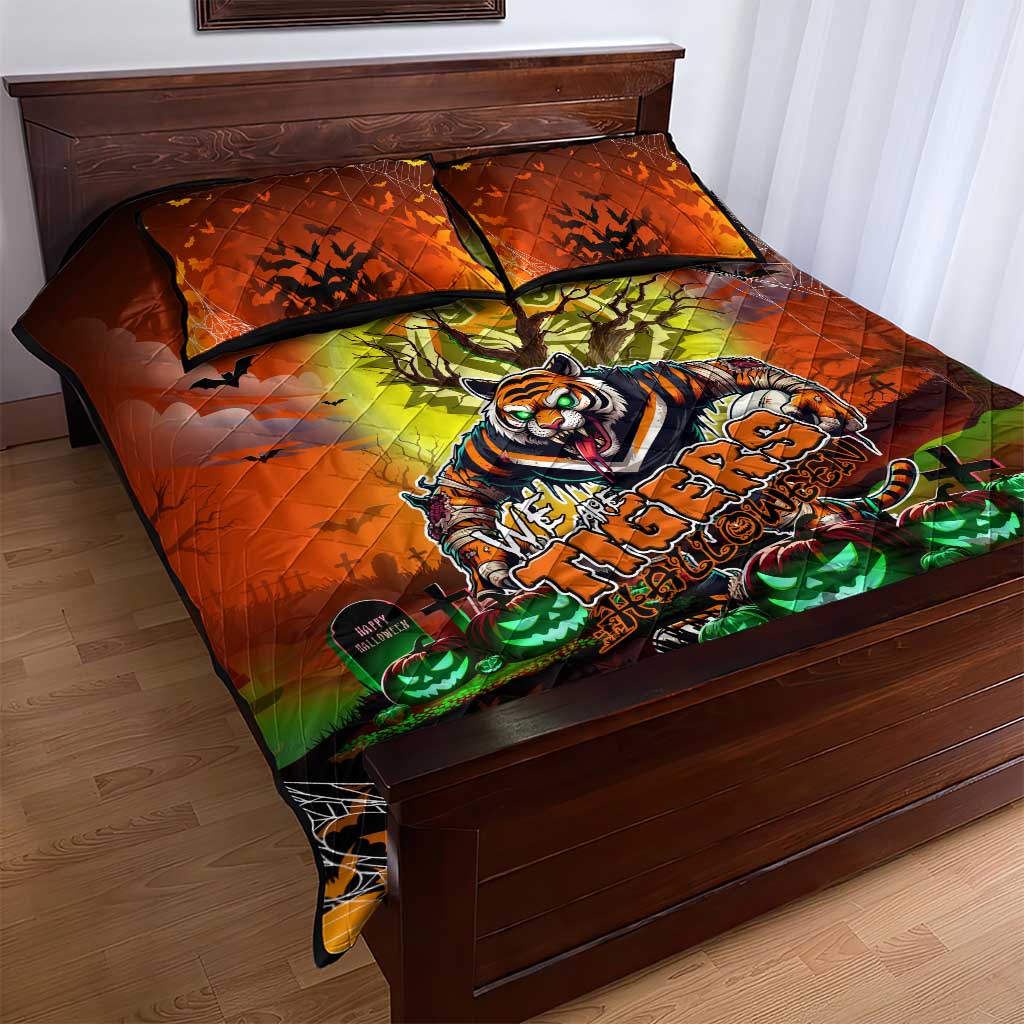 We Are Tigers Halloween Quilt Bed Set Pumpkin Scary Spooky Season - Aussie Hoodie