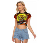 We Are Tigers Halloween Raglan Cropped T Shirt Pumpkin Scary Spooky Season - Aussie Hoodie