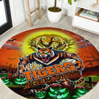 We Are Tigers Halloween Round Carpet Pumpkin Scary Spooky Season - Aussie Hoodie