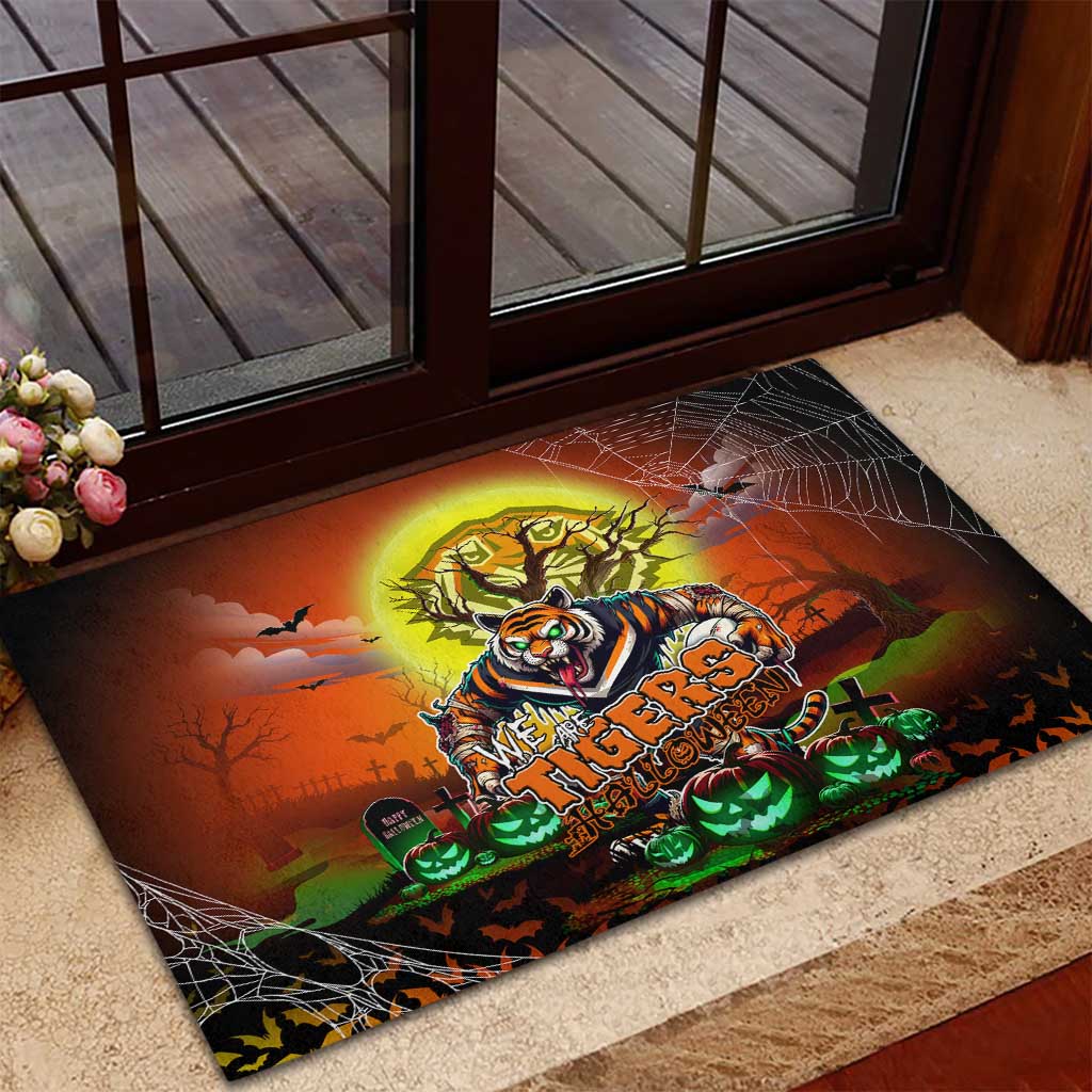 We Are Tigers Halloween Rubber Doormat Pumpkin Scary Spooky Season - Aussie Hoodie