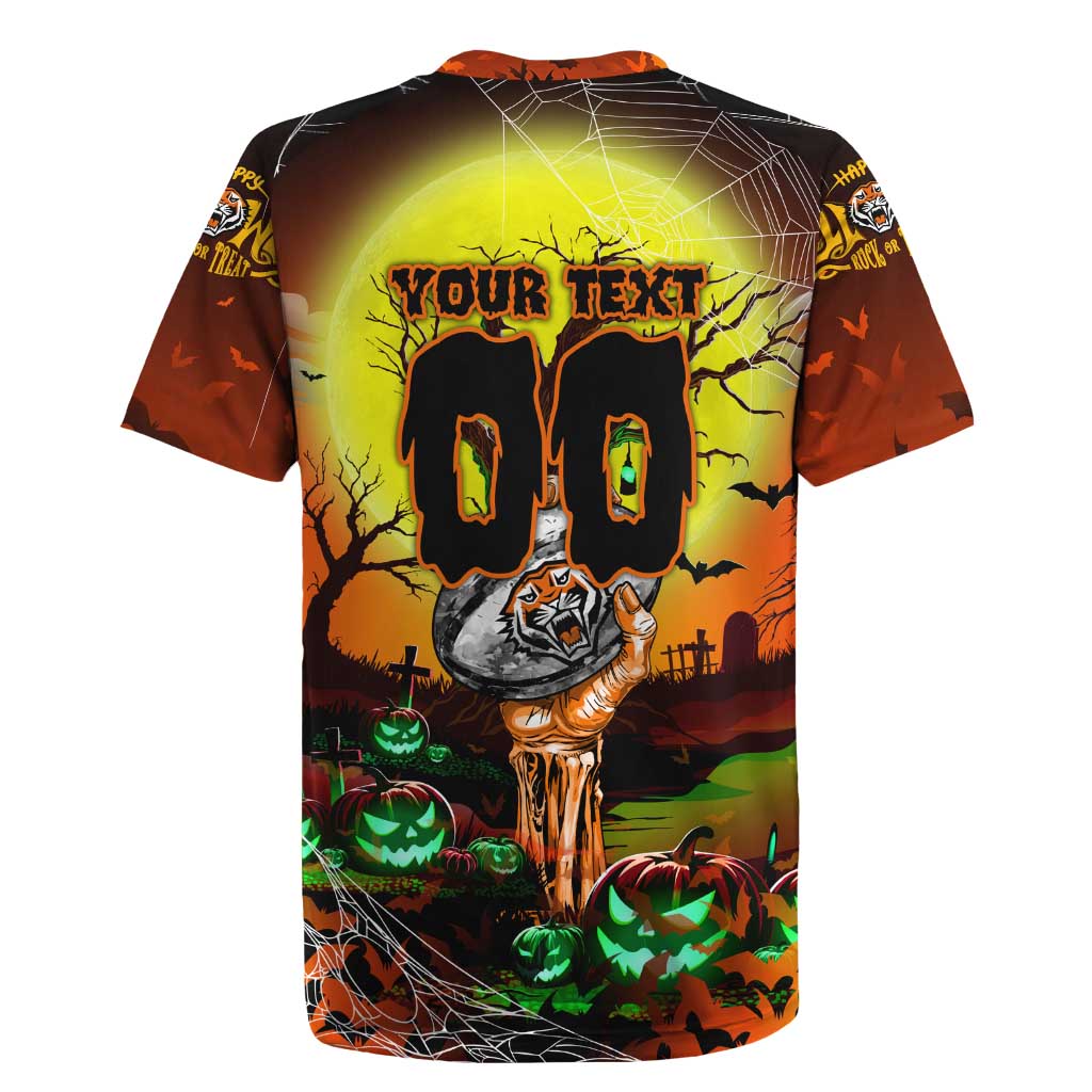 We Are Tigers Halloween Rugby Jersey Pumpkin Scary Spooky Season - Aussie Hoodie