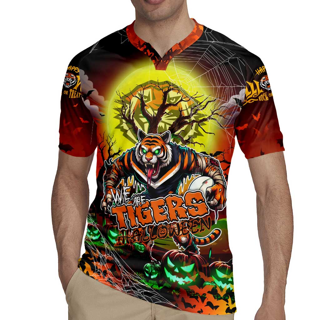 We Are Tigers Halloween Rugby Jersey Pumpkin Scary Spooky Season - Aussie Hoodie