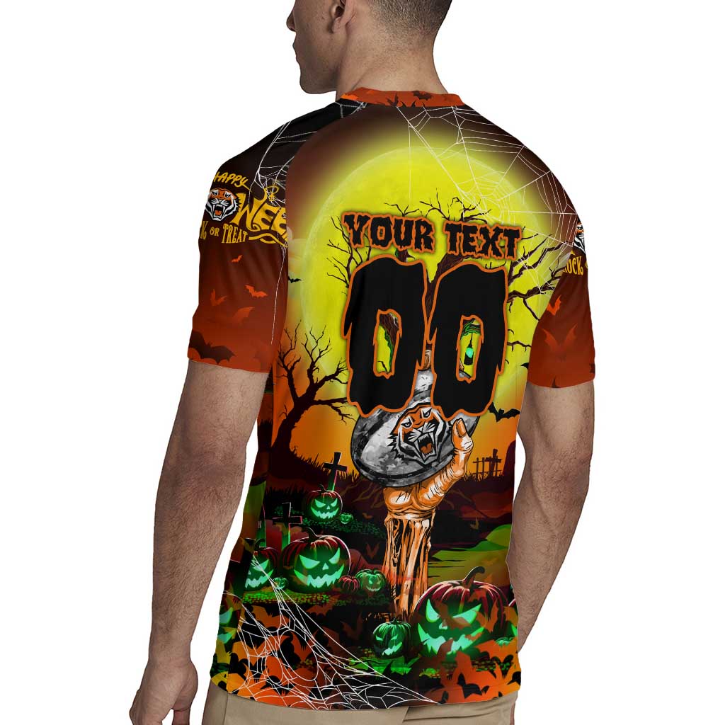 We Are Tigers Halloween Rugby Jersey Pumpkin Scary Spooky Season - Aussie Hoodie
