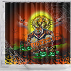 We Are Tigers Halloween Shower Curtain Pumpkin Scary Spooky Season - Aussie Hoodie