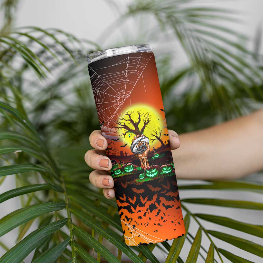 We Are Tigers Halloween Skinny Tumbler Pumpkin Scary Spooky Season - Aussie Hoodie