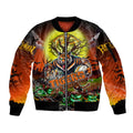 We Are Tigers Halloween Sleeve Zip Bomber Jacket Pumpkin Scary Spooky Season - Aussie Hoodie