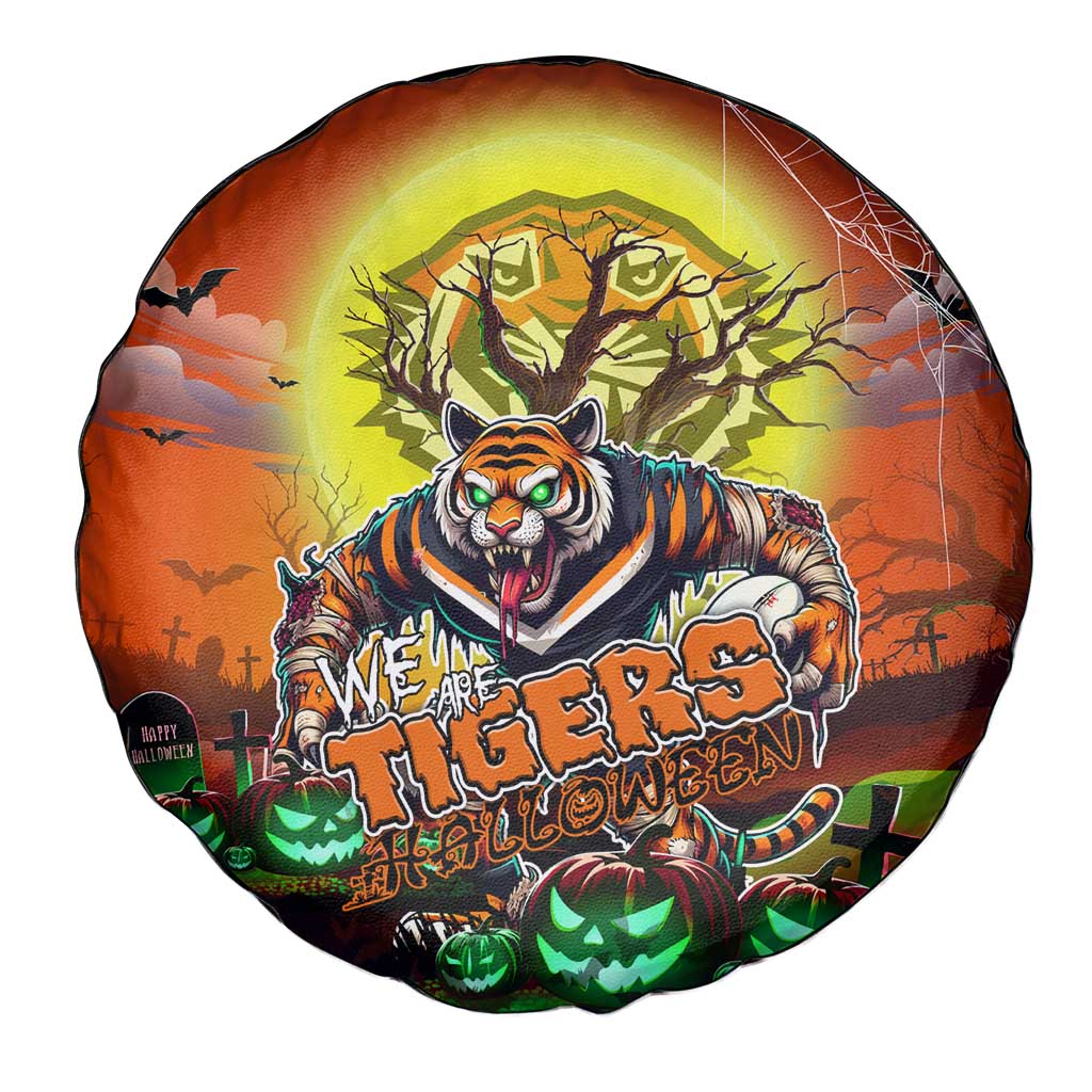 We Are Tigers Halloween Spare Tire Cover Pumpkin Scary Spooky Season - Aussie Hoodie