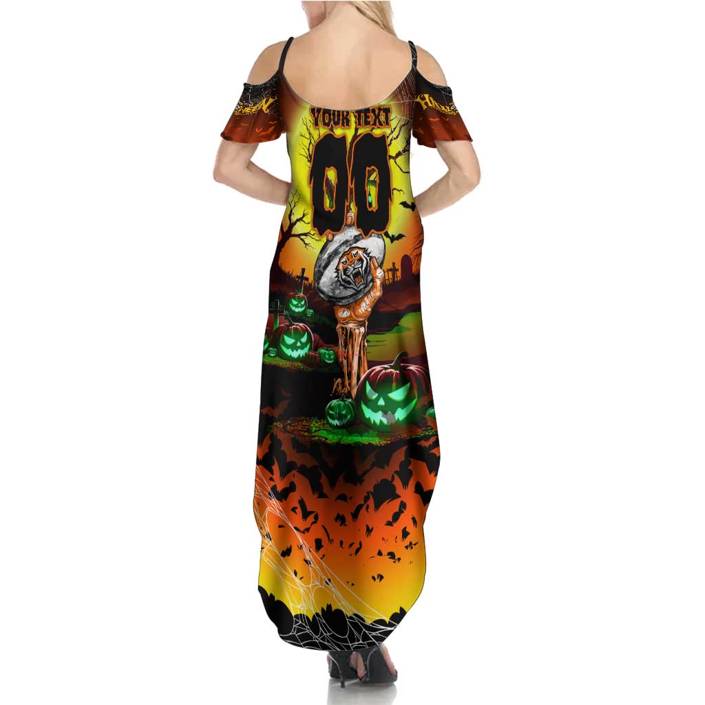 We Are Tigers Halloween Summer Maxi Dress Pumpkin Scary Spooky Season - Aussie Hoodie