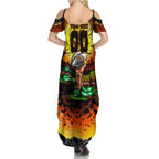 We Are Tigers Halloween Summer Maxi Dress Pumpkin Scary Spooky Season - Aussie Hoodie