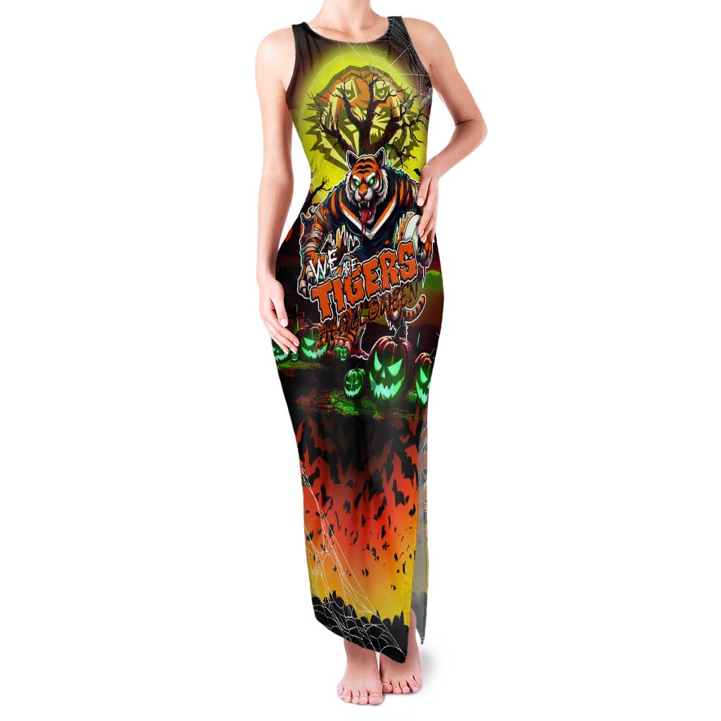 We Are Tigers Halloween Tank Maxi Dress Pumpkin Scary Spooky Season - Aussie Hoodie