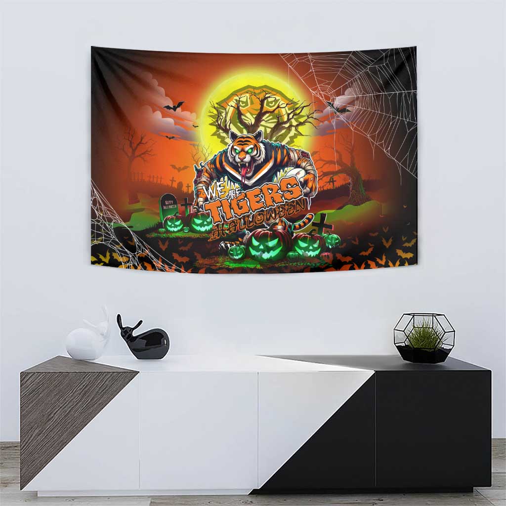We Are Tigers Halloween Tapestry Pumpkin Scary Spooky Season - Aussie Hoodie