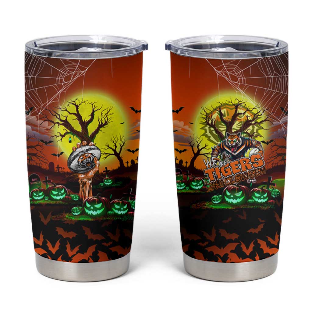 We Are Tigers Halloween Tumbler Cup Pumpkin Scary Spooky Season - Aussie Hoodie