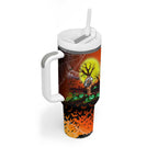 We Are Tigers Halloween Tumbler With Handle Pumpkin Scary Spooky Season - Aussie Hoodie