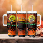 We Are Tigers Halloween Tumbler With Handle Pumpkin Scary Spooky Season - Aussie Hoodie