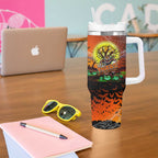 We Are Tigers Halloween Tumbler With Handle Pumpkin Scary Spooky Season - Aussie Hoodie