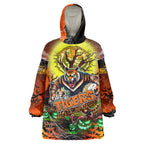 We Are Tigers Halloween Wearable Blanket Hoodie Pumpkin Scary Spooky Season - Aussie Hoodie